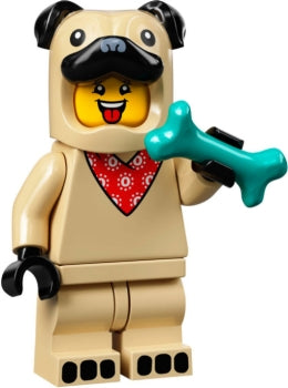 LEGO Minifigur CMF Serie 21 - Pug Costume Guy