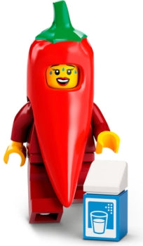 LEGO Minifigur CMF Serie 22 - Chilikostüm-Fan