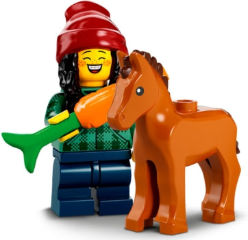 LEGO Minifigur CMF Serie 22 - Stallbursche mit Pferd