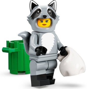 LEGO Minifigur CMF Serie 22 - Waschbär-Fan