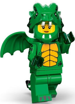 LEGO Minifigur CMF Serie 23 - Grüner Drache-Kostüm