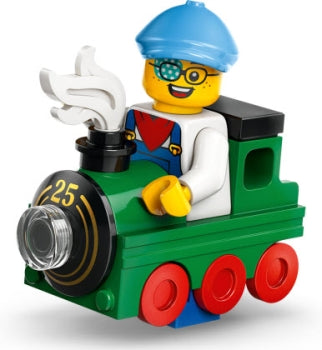 LEGO Minifigur CMF Serie 25 - Junge mit Zug