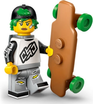 LEGO Minifigur CMF Serie 27 - Longboarderin