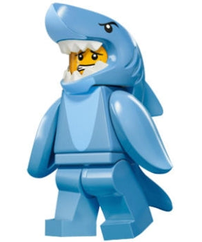 LEGO Minifigur CMF Serie 15 - Mann im Haikostüm